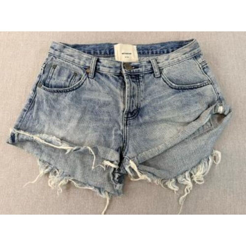 ONE TEASPOON BONITAS DENIM JEANS SHORTS SIZE 25